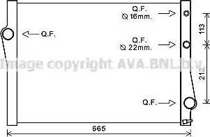 Ava Quality Cooling BW2471 - Радіатор, охолодження двигуна autozip.com.ua