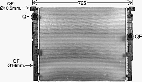 Ava Quality Cooling BW2623 - Радіатор, охолодження двигуна autozip.com.ua