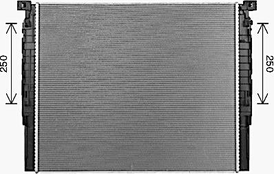 AVA BW2623 - Радіатор, охолодження двигуна autozip.com.ua
