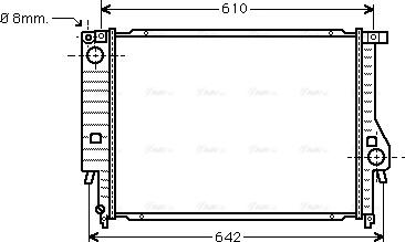 Ava Quality Cooling BW 2096 - Радіатор, охолодження двигуна autozip.com.ua