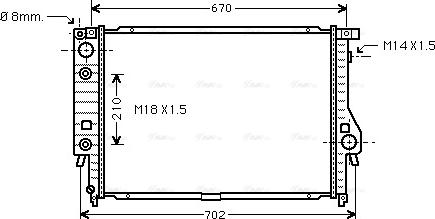 Ava Quality Cooling BW 2092 - Радіатор, охолодження двигуна autozip.com.ua