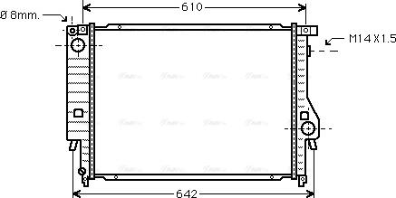 Ava Quality Cooling BW 2047 - Радіатор, охолодження двигуна autozip.com.ua