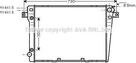 Ava Quality Cooling BWA2058 - Радіатор, охолодження двигуна autozip.com.ua