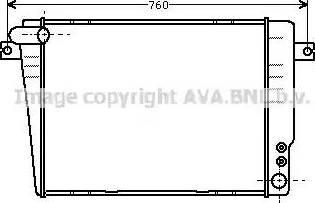 AVA BW 2069 - Радіатор, охолодження двигуна autozip.com.ua