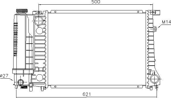 Ava Quality Cooling BW 2083 - Радіатор, охолодження двигуна autozip.com.ua