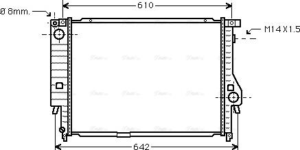 Ava Quality Cooling BW 2144 - Радіатор, охолодження двигуна autozip.com.ua