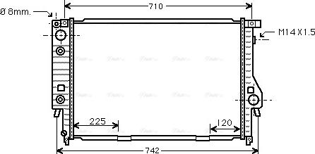 Ava Quality Cooling BW 2145 - Радіатор, охолодження двигуна autozip.com.ua