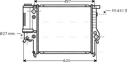 Ava Quality Cooling BW 2146 - Радіатор, охолодження двигуна autozip.com.ua