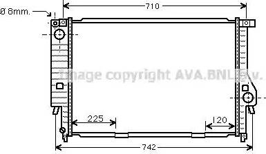Ava Quality Cooling BW 2159 - Радіатор, охолодження двигуна autozip.com.ua