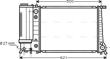 Ava Quality Cooling BW 2106 - Радіатор, охолодження двигуна autozip.com.ua