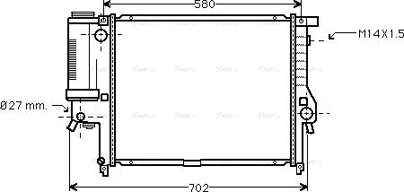 Ava Quality Cooling BW 2121 - Радіатор, охолодження двигуна autozip.com.ua