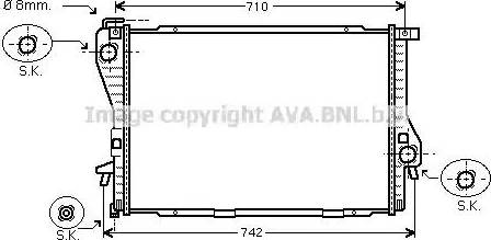 Ava Quality Cooling BW 2301 - Радіатор, охолодження двигуна autozip.com.ua