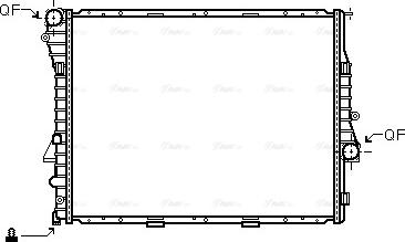 Ava Quality Cooling BW 2302 - Радіатор, охолодження двигуна autozip.com.ua