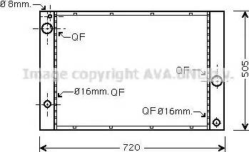 Ava Quality Cooling BW 2338 - Радіатор, охолодження двигуна autozip.com.ua