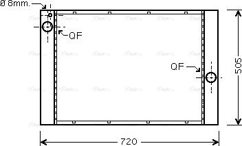 Ava Quality Cooling BW 2372 - Радіатор, охолодження двигуна autozip.com.ua