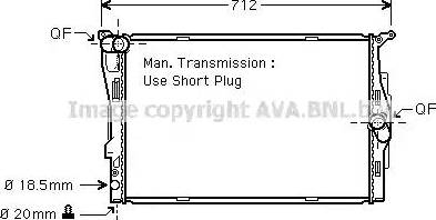 Ava Quality Cooling BW 2291 - Радіатор, охолодження двигуна autozip.com.ua