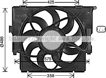 Ava Quality Cooling BW7591 - Вентилятор, охолодження двигуна autozip.com.ua