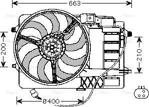 Ava Quality Cooling BW 7516 - Вентилятор, охолодження двигуна autozip.com.ua