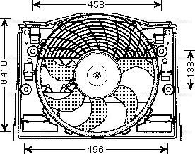 Ava Quality Cooling BW 7513 - Вентилятор, охолодження двигуна autozip.com.ua