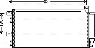 AVA BWA5256D - Конденсатор, кондиціонер autozip.com.ua