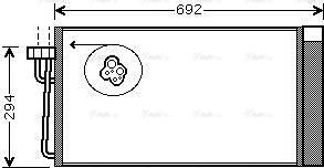 AVA BWA5273D - Конденсатор, кондиціонер autozip.com.ua