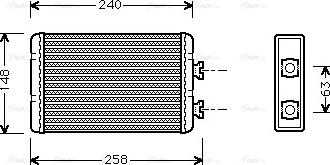 Ava Quality Cooling BWA6210 - Теплообмінник, опалення салону autozip.com.ua