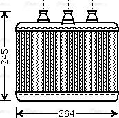 Ava Quality Cooling BWA6271 - Теплообмінник, опалення салону autozip.com.ua