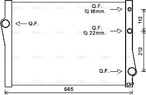 Ava Quality Cooling BWA2471 - Радіатор, охолодження двигуна autozip.com.ua