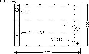 Ava Quality Cooling BWA2338 - Радіатор, охолодження двигуна autozip.com.ua