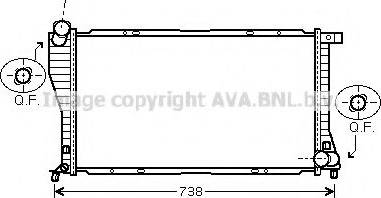 Ava Quality Cooling BWA2234 - Радіатор, охолодження двигуна autozip.com.ua