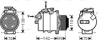 Ava Quality Cooling BWAK411 - Компресор, кондиціонер autozip.com.ua