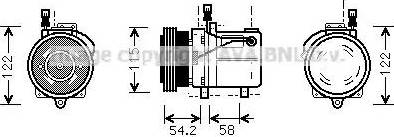 Ava Quality Cooling BW K059 - Компресор, кондиціонер autozip.com.ua