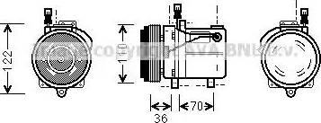 Ava Quality Cooling BW K060 - Компресор, кондиціонер autozip.com.ua