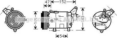 Ava Quality Cooling BW K076 - Компресор, кондиціонер autozip.com.ua