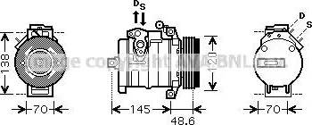 Ava Quality Cooling BW K345 - Компресор, кондиціонер autozip.com.ua