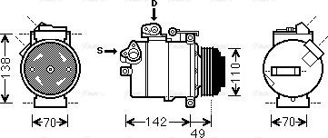 Ava Quality Cooling BWAK389 - Компресор, кондиціонер autozip.com.ua