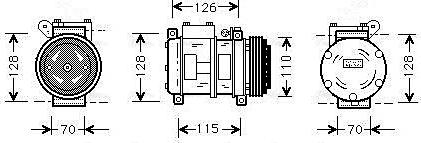 Ava Quality Cooling BWAK229 - Компресор, кондиціонер autozip.com.ua