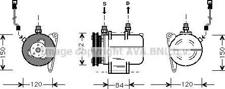 AVA BW K045 - Компресор, кондиціонер autozip.com.ua