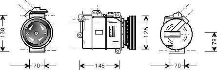 Ava Quality Cooling BW K064 - Компресор, кондиціонер autozip.com.ua