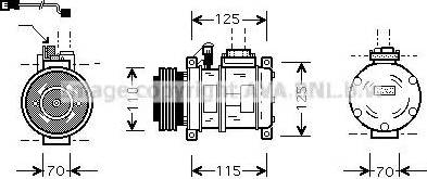 Ava Quality Cooling BW K066 - Компресор, кондиціонер autozip.com.ua