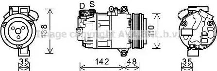 AVA BWK390 - Компресор, кондиціонер autozip.com.ua