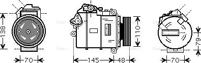 Ava Quality Cooling BW K317 - Компресор, кондиціонер autozip.com.ua