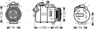 Ava Quality Cooling BWK383 - Компресор, кондиціонер autozip.com.ua