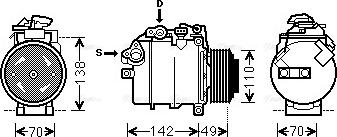 Ava Quality Cooling BWK387 - Компресор, кондиціонер autozip.com.ua