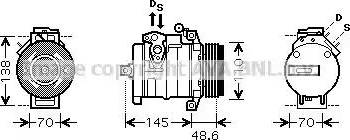 Ava Quality Cooling BW K334 - Компресор, кондиціонер autozip.com.ua