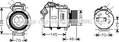 Ava Quality Cooling BW K328 - Компресор, кондиціонер autozip.com.ua