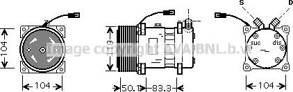 Ava Quality Cooling CLK002 - Компресор, кондиціонер autozip.com.ua