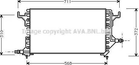 AVA CN5069 - Конденсатор, кондиціонер autozip.com.ua