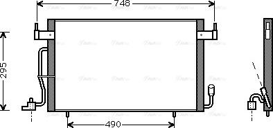 AVA CN 5166 - Конденсатор, кондиціонер autozip.com.ua