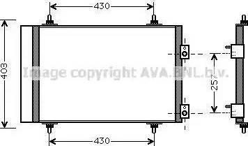 Ava Quality Cooling CN5240D - Конденсатор, кондиціонер autozip.com.ua